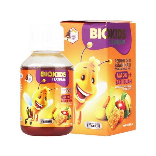 Biokids platinum 150 ml madu plus sari buah