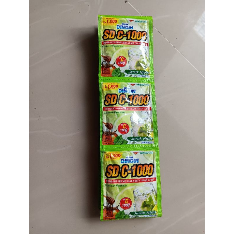 

segar dingin kemasan 1000an 1 renteng isi 12pcs