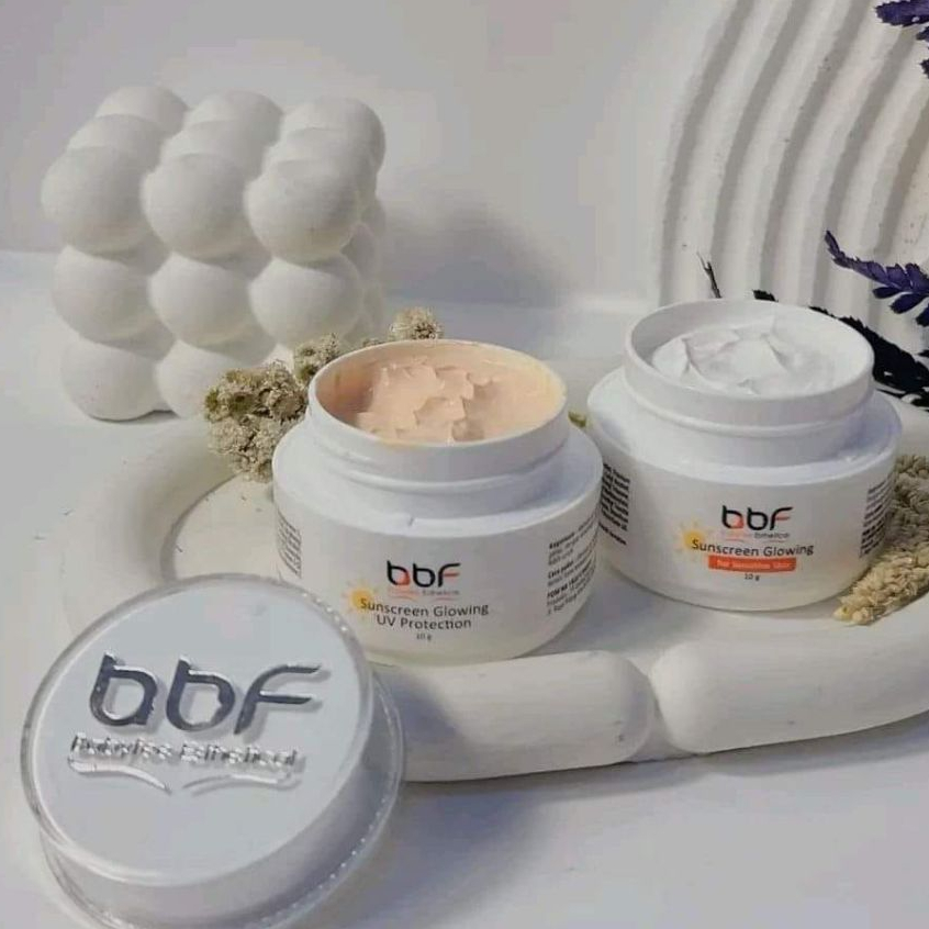 Sunscreen Sunblock Cream Siang SPF30 Glowing - FLOVA & BBF - Cream Pelindung Kulit dari Sinar UV