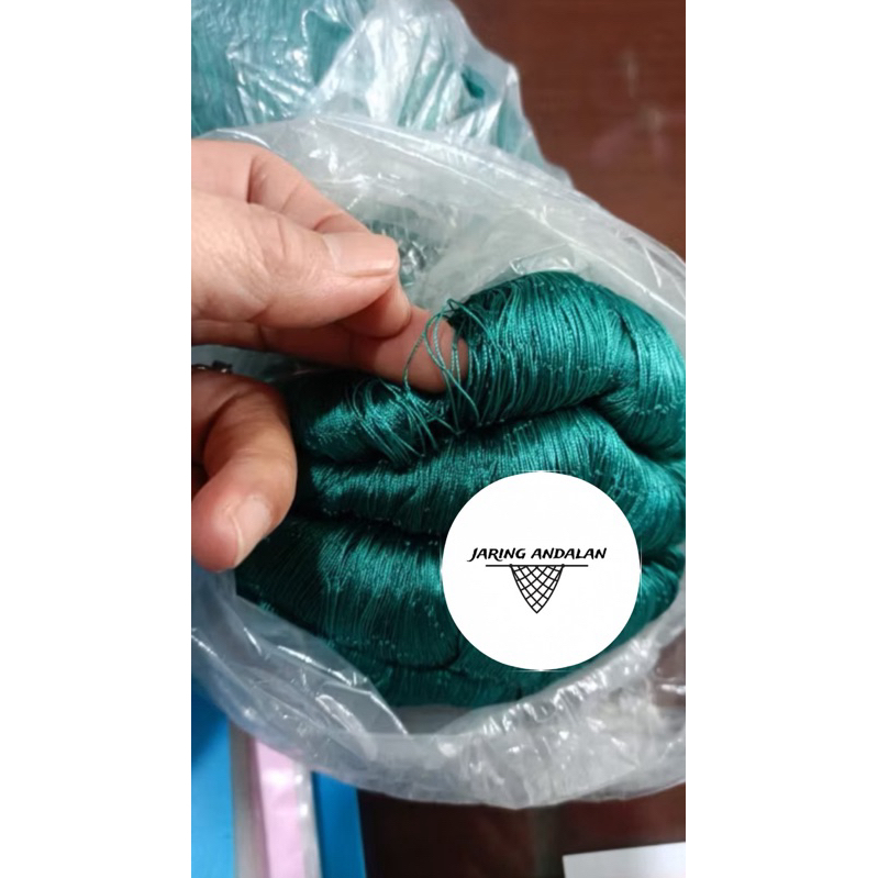 Jaring ikan bahan pukat nilon D6 100MD X 100Y TERMURAH BAGUS BERKUALITAS COD CAP BLUE MARLIN(UKURAN 