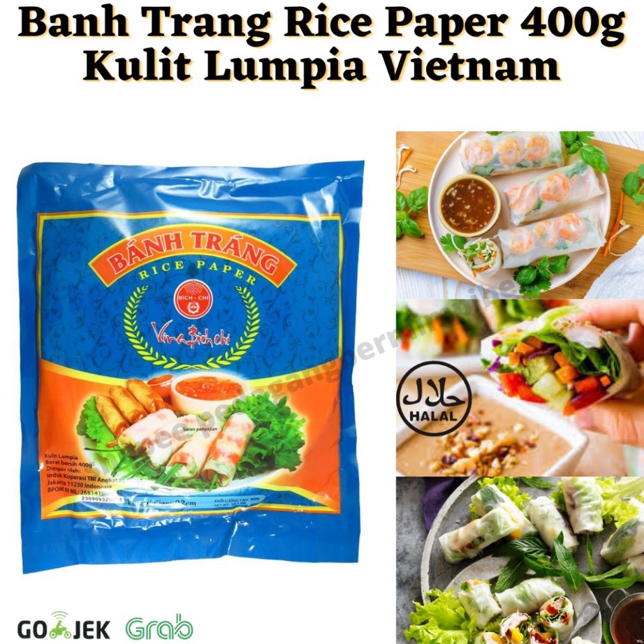 

Banh Trang Rice Paper 4gr 22cm Kulit Lumpia Vietnam Rice Paper