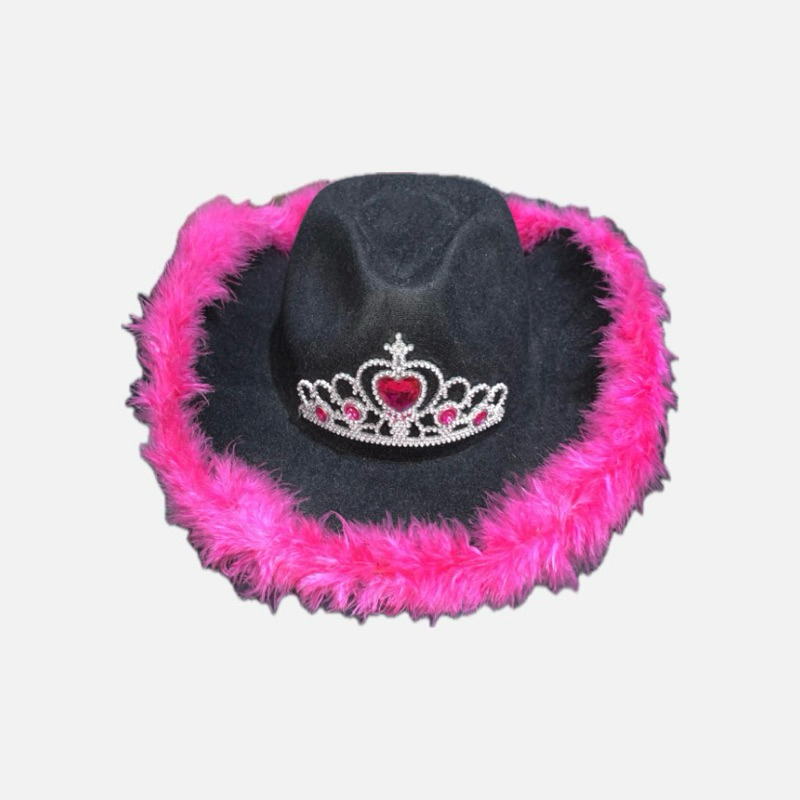 Cowgirl Hat Y2K Party | Topi Koboy Wanita