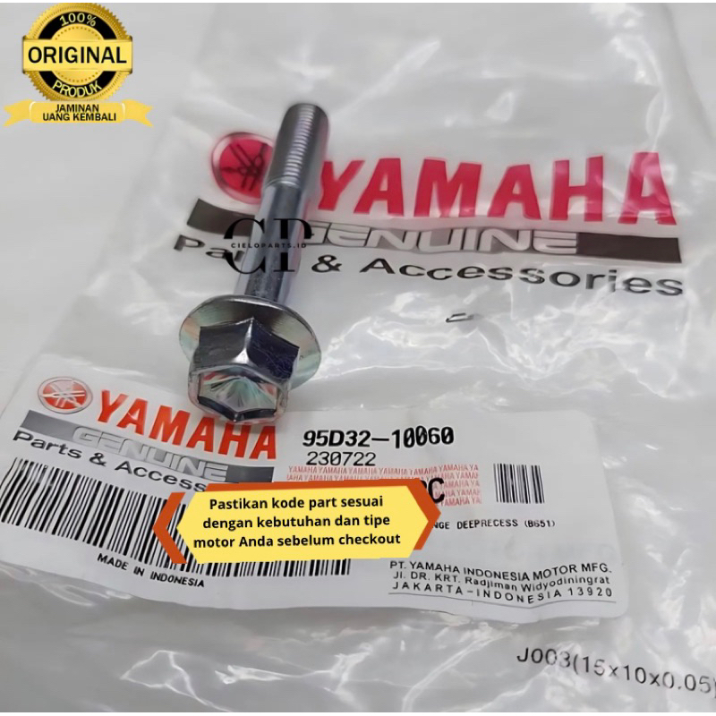 Bolt / Baut Suwing ARM Fork AEROX 155 AEROX NEW-N MAX NEW-Kode 95D32-10060