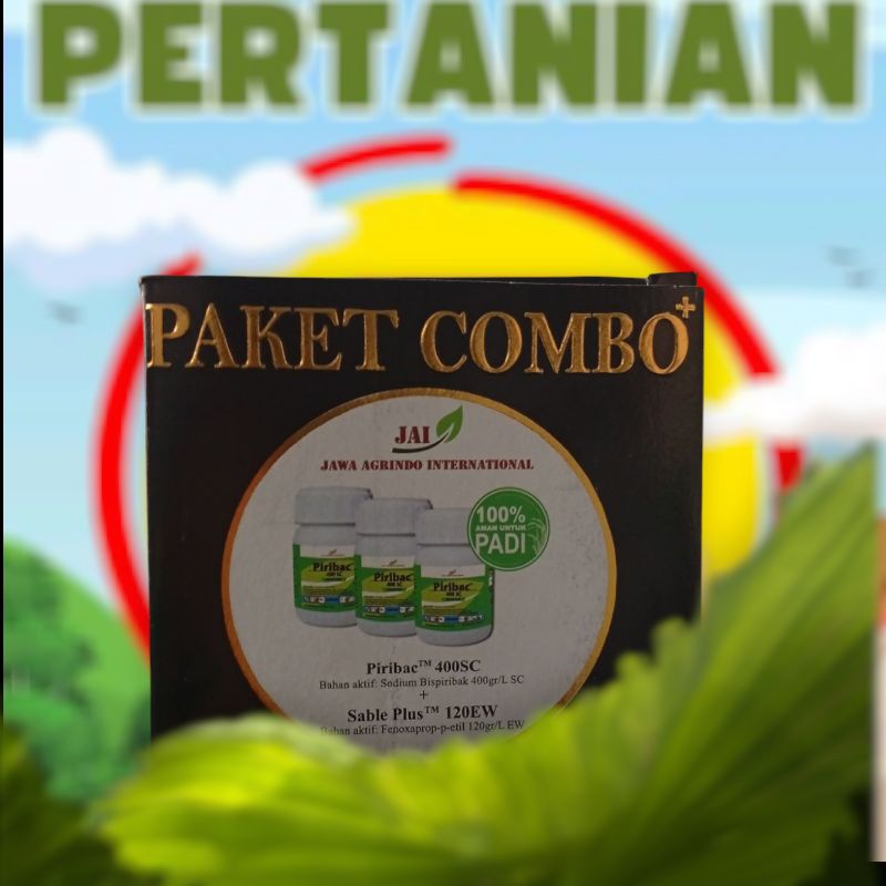 PAKET COMBO + PIRIBAC padi herbisida selektif padi