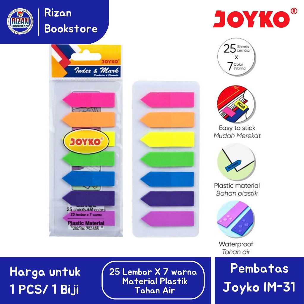 

[JOYKO] Penanda / Index & Mark / Pembatas IM-31 Plastik