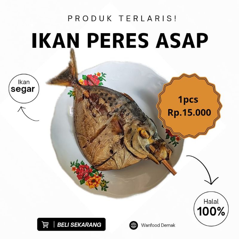 

IKAN SEMAR/PERES ASAP 1PCS FRESH PACKING PLASTIK FAKUM