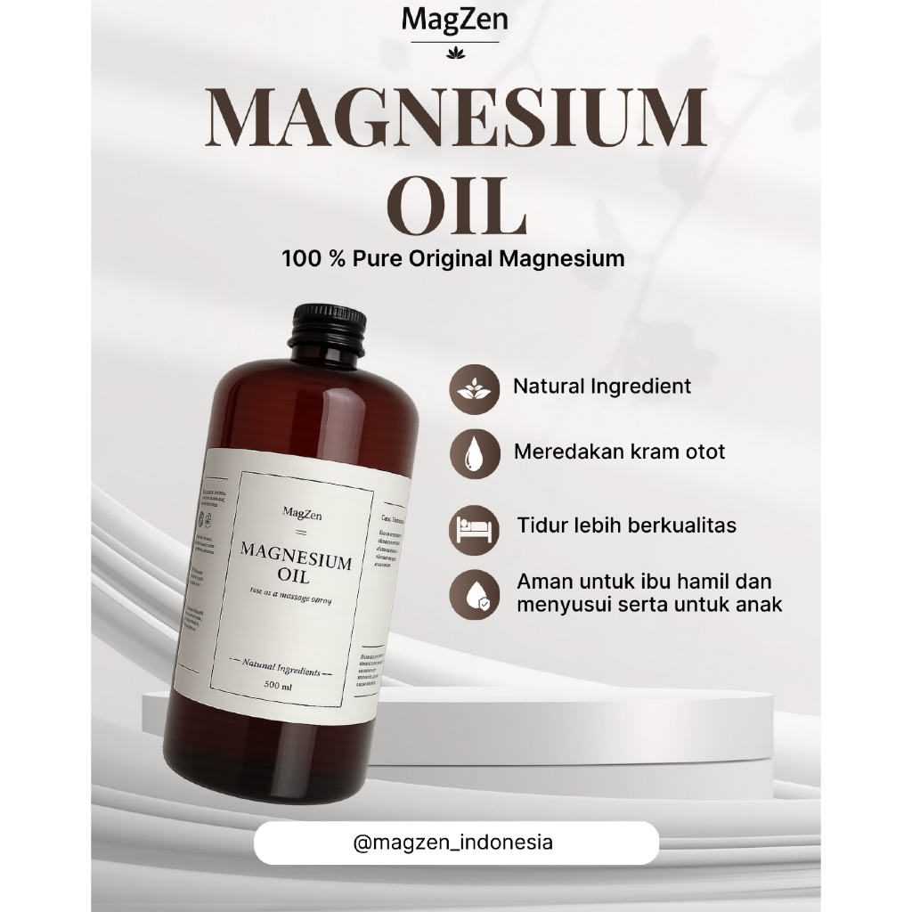 MAGNESIUM OIL SPRAY 500 ML - HILANGKAN INSOMNIA DAN ANXIETY