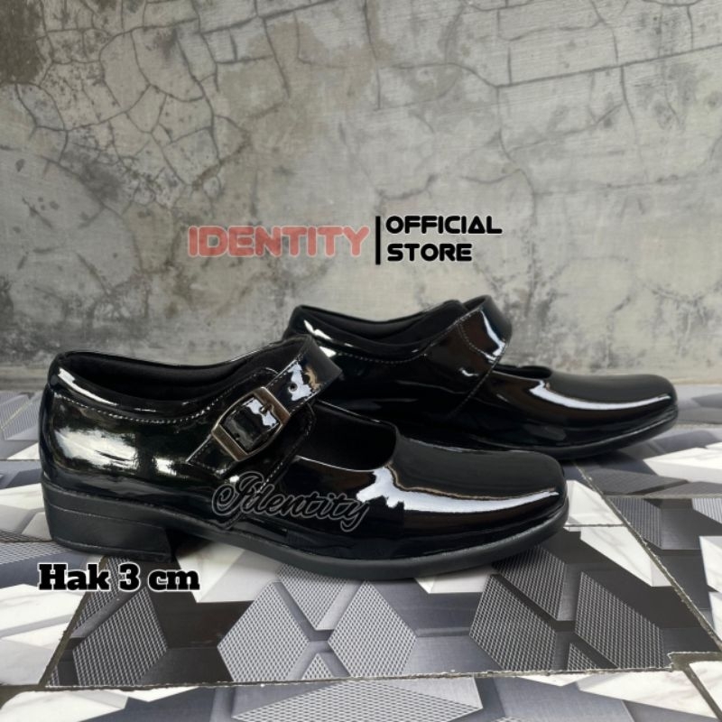 Sepatu Wanita Pantofel Paskibra Heels 3cm Pantofel Formal Sekolah