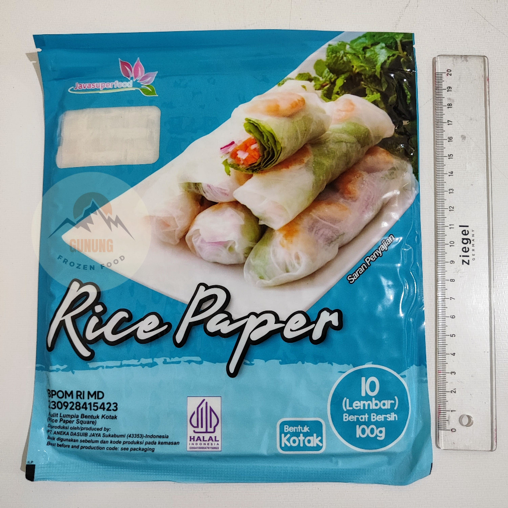 

Rice Paper Petak / Kotak isi 10