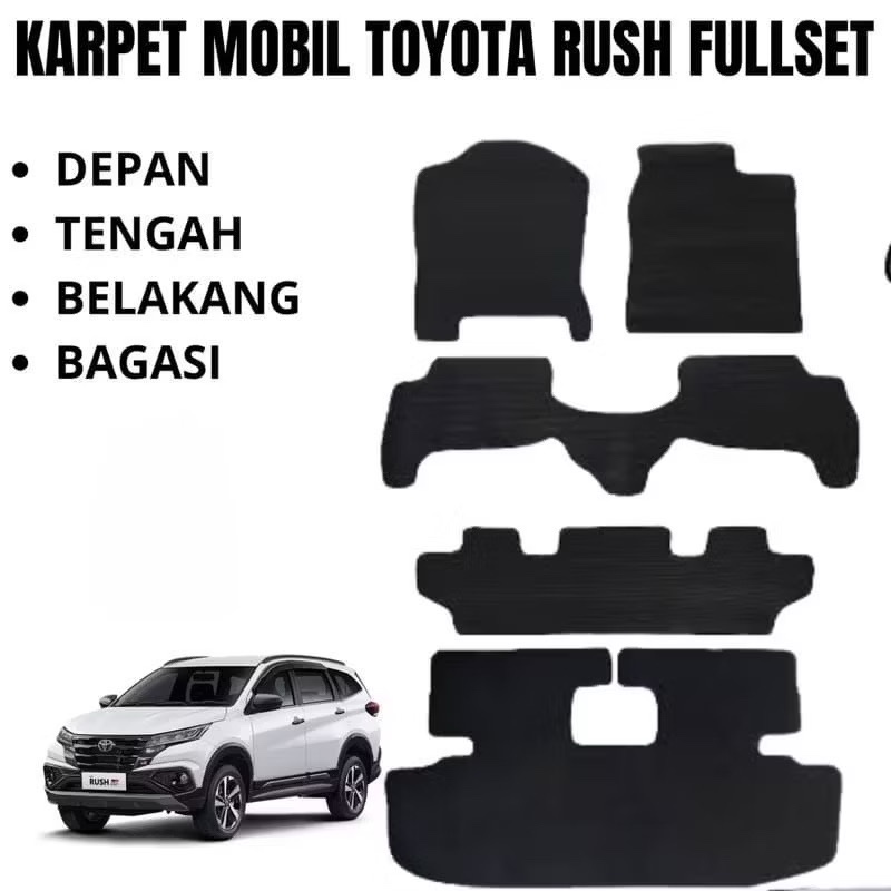 Karpet Mobil Rush New Fullset Alas kaki matras mobil Rush Fullset