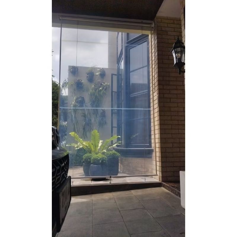 Roller Blind PVC Transparan - Tirai Gulung Outdoor Chain Standar - Krey Musim Hujan - Roller Blind P