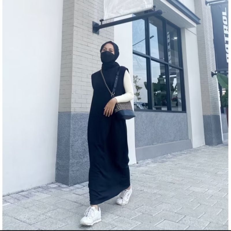 INNER GAMIS TANPA LENGAN CRINKLE AIRFLOW PREMIUM