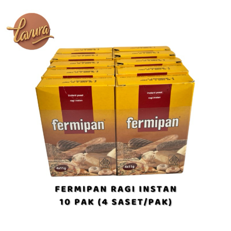 

Fermipan Ragi Instan - Kemasan 1 bal isi 10 pak | Pengembang Kue dan Roti