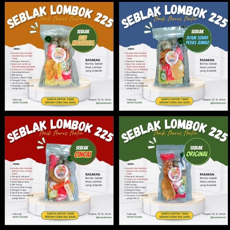 

Lombok Taste | Seblak Lombok 225 Bumbu Medok