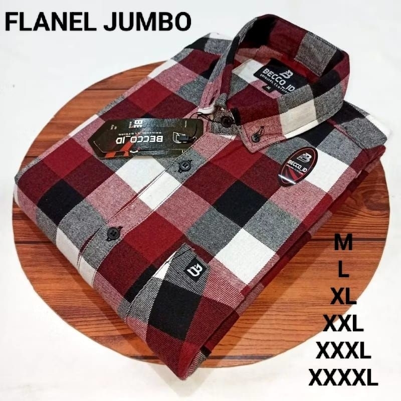 Atasan Kemeja KEMEJA FLANEL PREMIUM KOREAN PUTIH KEMEJA FLANEL OVERSIZE JUMBO KEMEJA FLANEL PRIA DAN