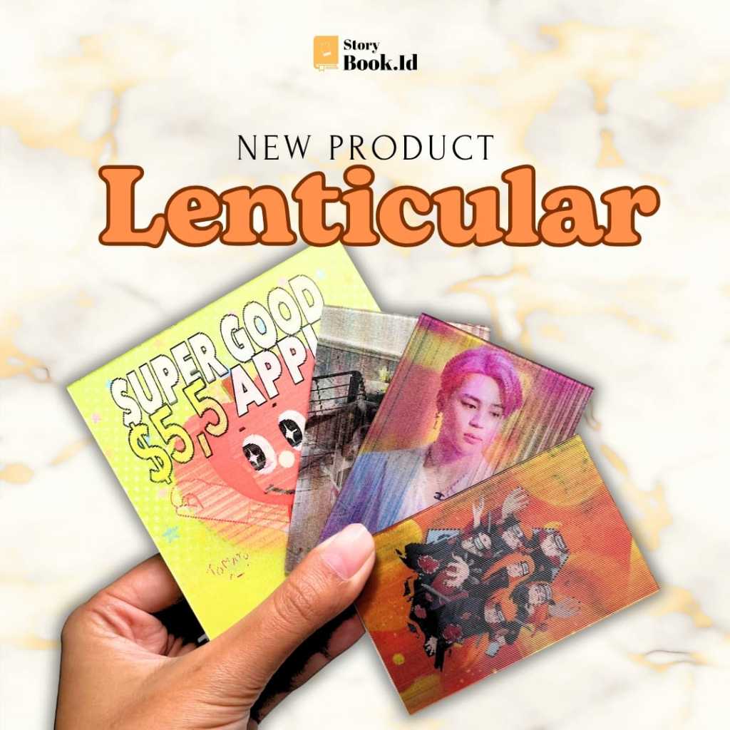 Lenticular Custom/Lenticular Foto/Lenticular Photocard/Photocard Lenticular/Cetak Foto Lenticular