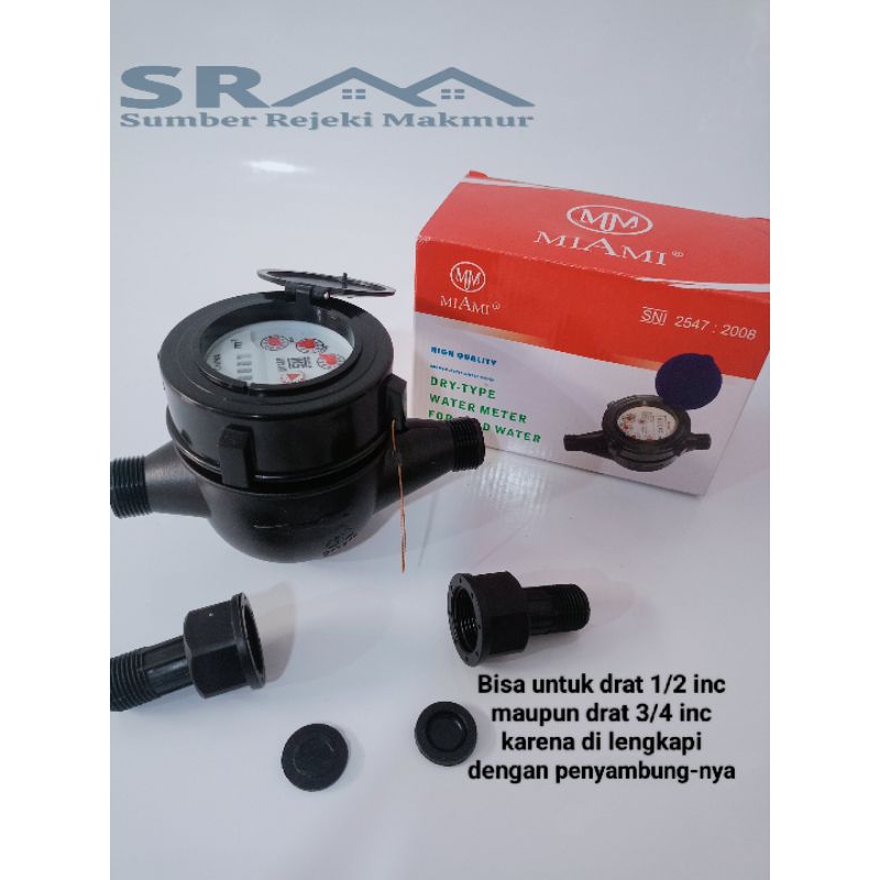 Meteran Air Pvc Sni Meteran Pam Pdam Flow Meter Miami/Cheti