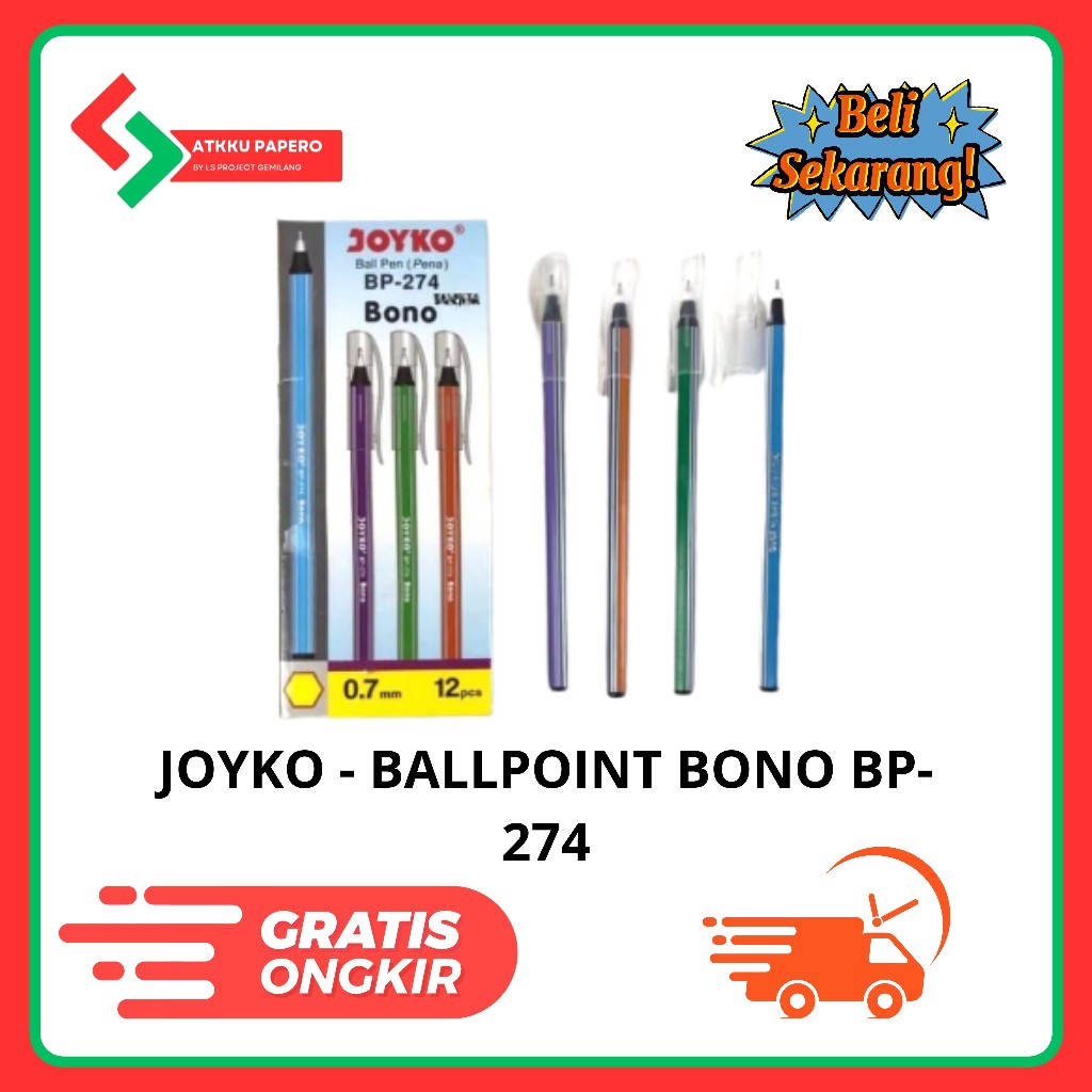 

PULPEN BONO BP-274 JOYKO/BALLPOINT/ALAT TULIS/JOYKO STT