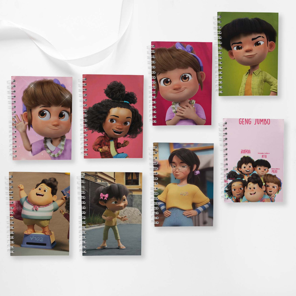 

Note Book Spiral Large (10 cm X 14 cm) Edisi Jumbo / Notebook A6 Custom / Seminar Kit Surabaya