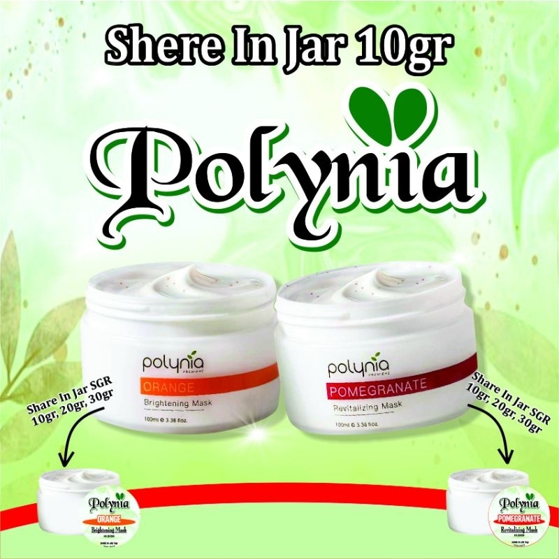 Duo Paket Polynia | Polynia Orange & Polynia Pomegranate kemasan Share In Jar 10 gram