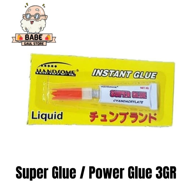 

Lem Power Glue / Lem Cair Super Glue / Lem Instan Serbaguna Bentuk Tube 3GR