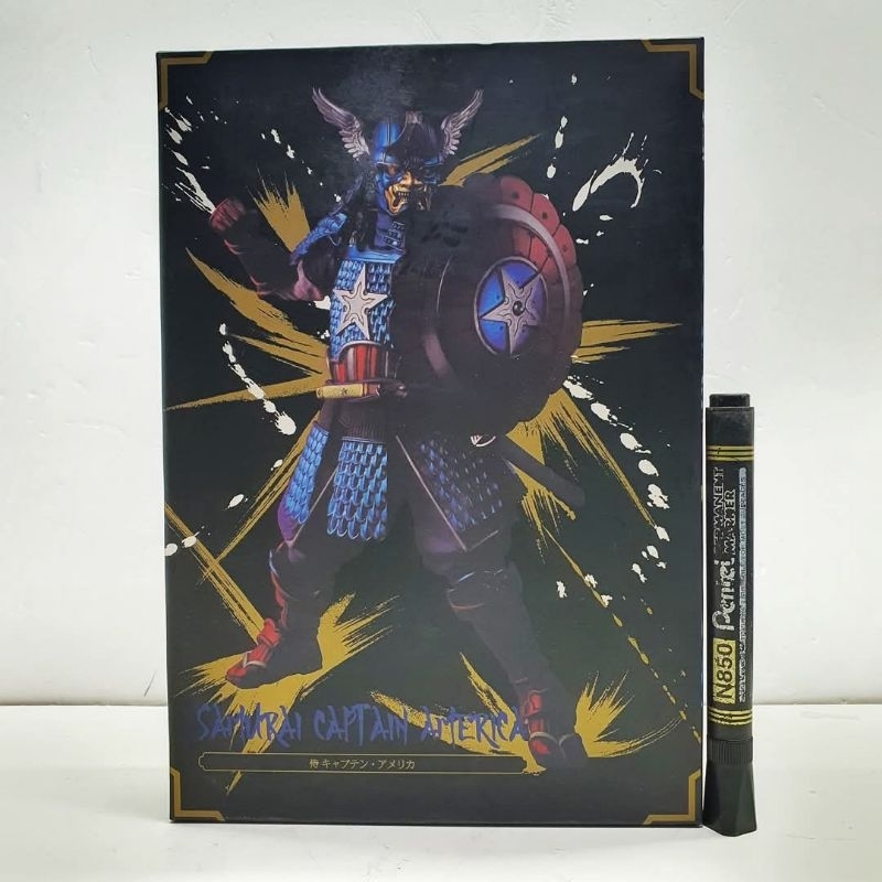 mainan action figureMeisho Movie Realization Samurai captain americatinggi sekitar 8 inch
artikulasi