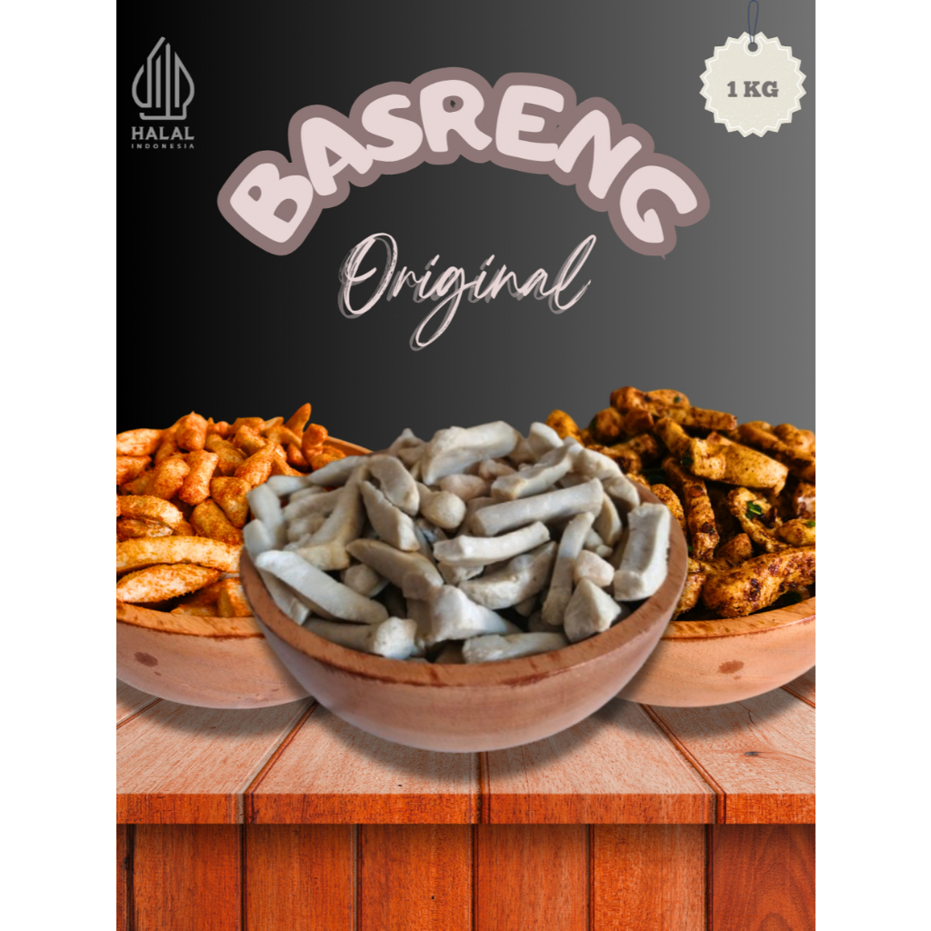 

(1 KG) Basreng Stik Rasa Original Asin Daun Jeruk Kriuk Renyah