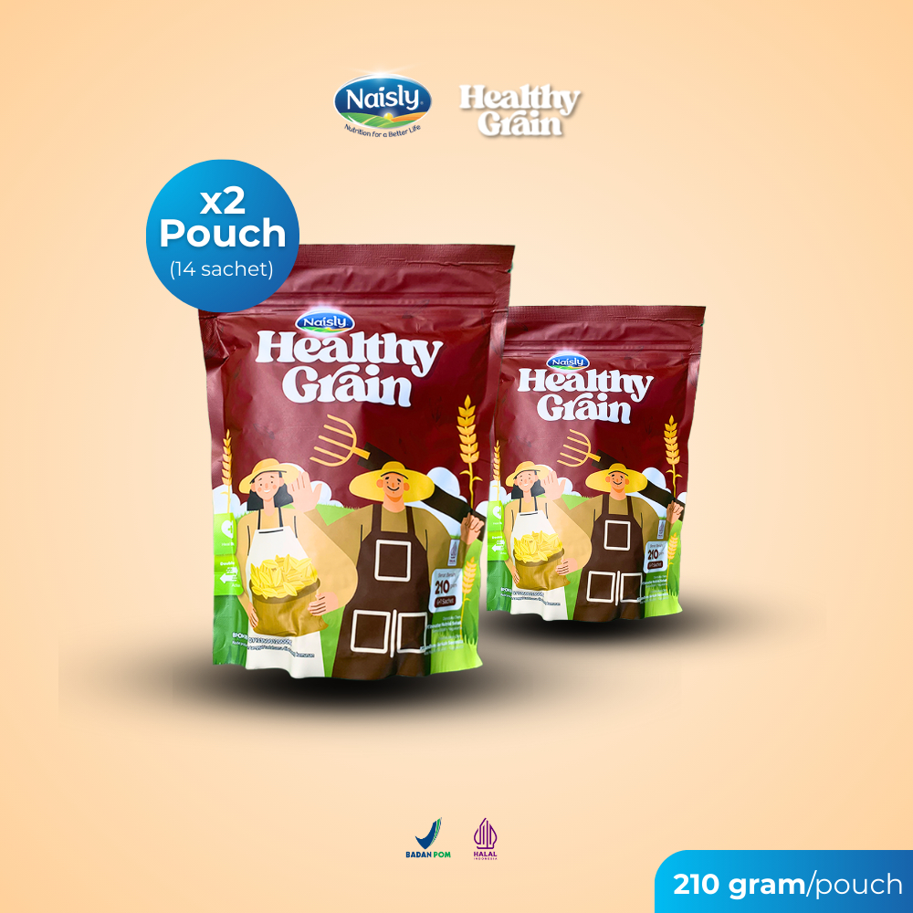 

HealthyGrain 420gr 2 Pouch 14 Sachet - Fiber Drink Tinggi Protein Untuk Penderita Hipertensi