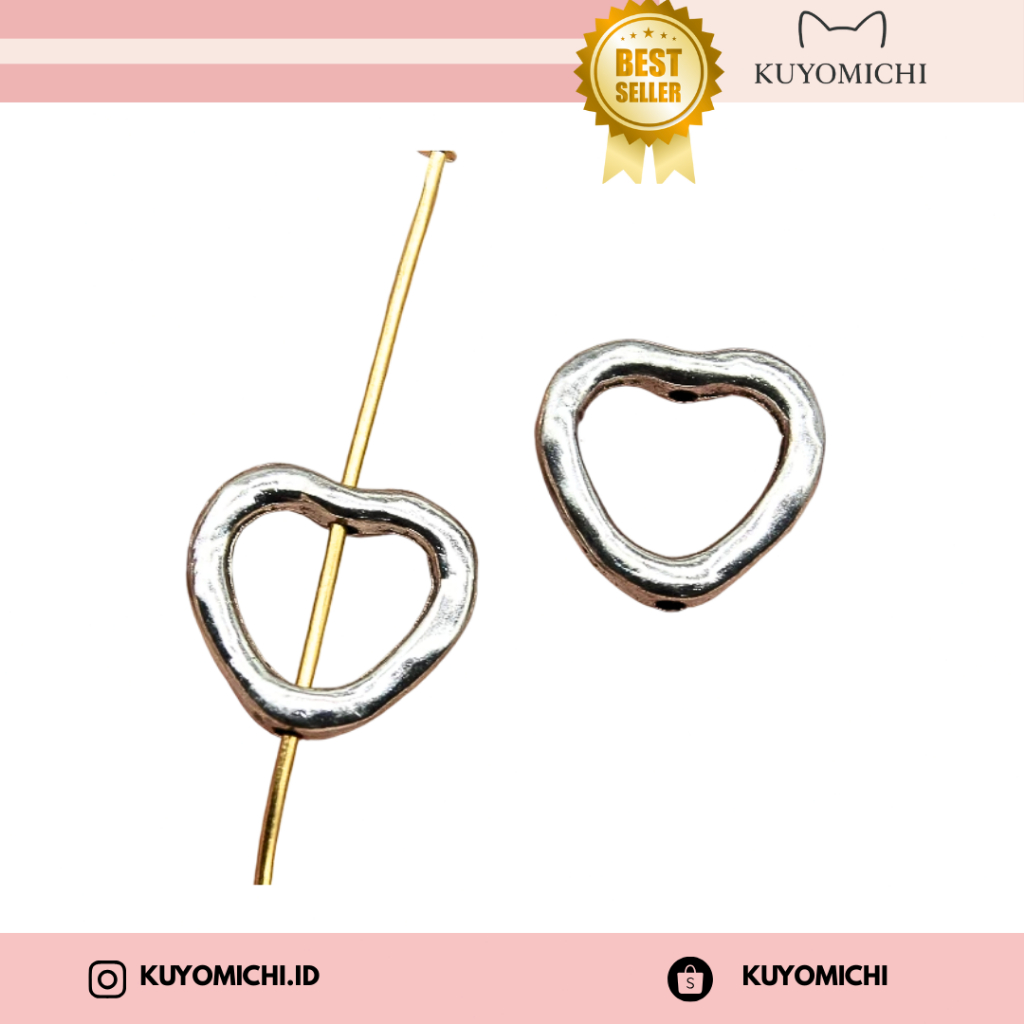 Charm Pandora Love / Liontin Pandora Hati / Charm Love Pandora Besi Premium Import