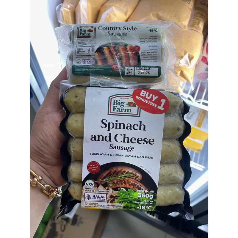 

Sosis Big Farm Spinach & Cheese 360gr