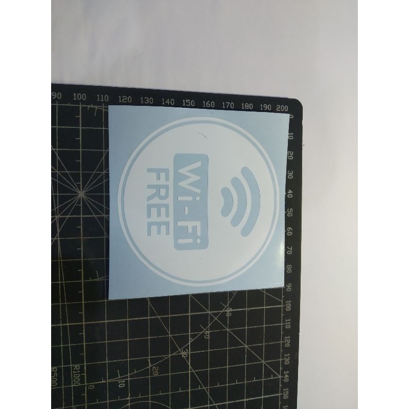 

stiker cutting free wifi stiker