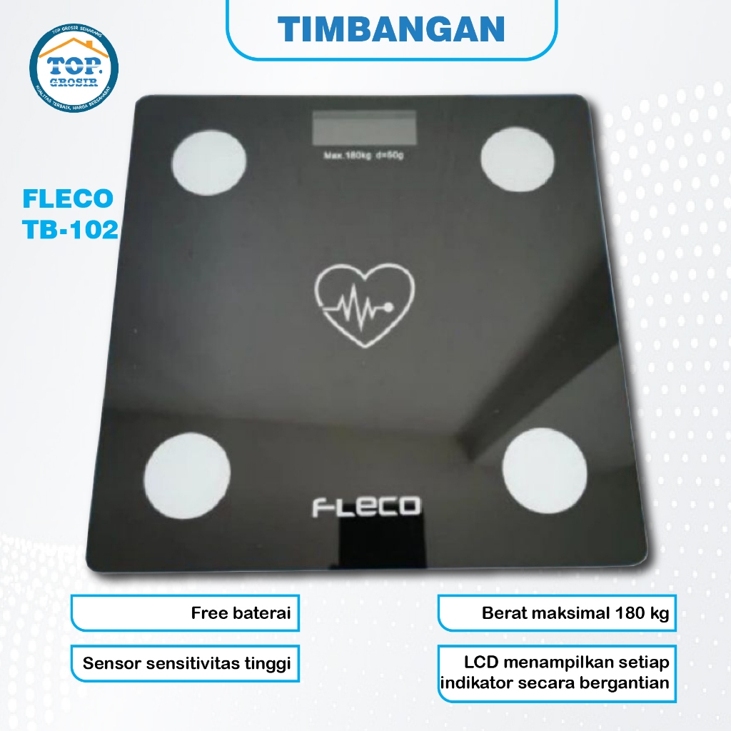 TIMBANGAN BERAT BADAN FLECO TB 102 TIMBANGAN BERAT BADAN MURAH TIMBANGAN BERAT BADAN DIGITAL