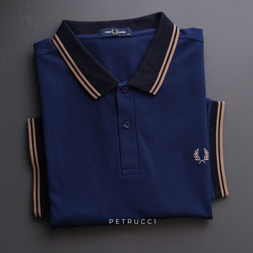 FP Fred Perry Polo Shirt Cowo Man Pria Original