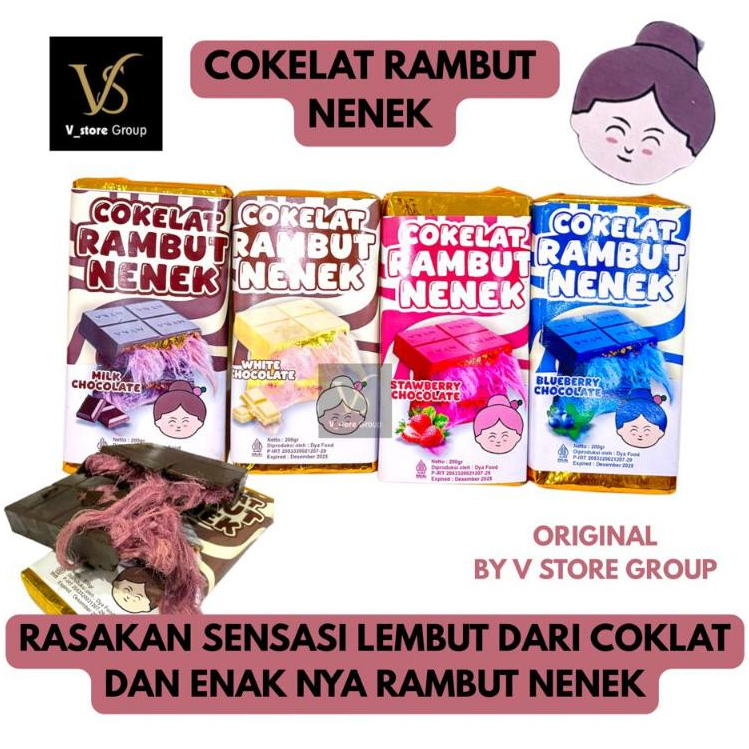 

(SIZE BESAR) COKLAT RAMBUT NENEK / COKLAT ARUM MANIS 200 GRAM