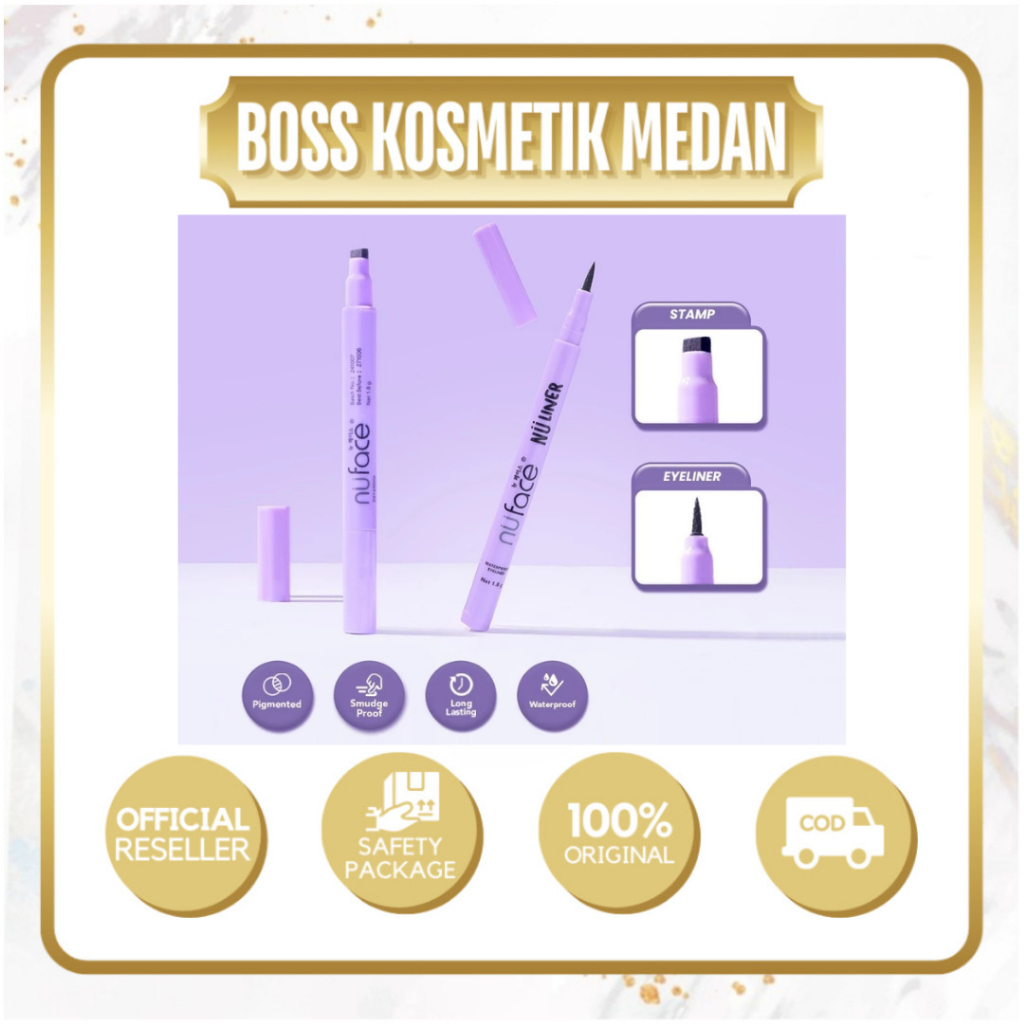 Nuface Nu Liner Waterproof Eyeliner & Stamp 2in1 18g