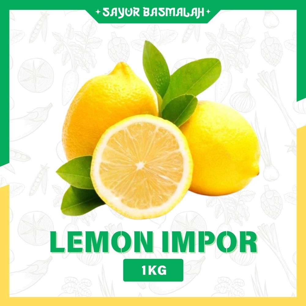 

Lemon Impor Fresh 1kg - Sayur Basmalah