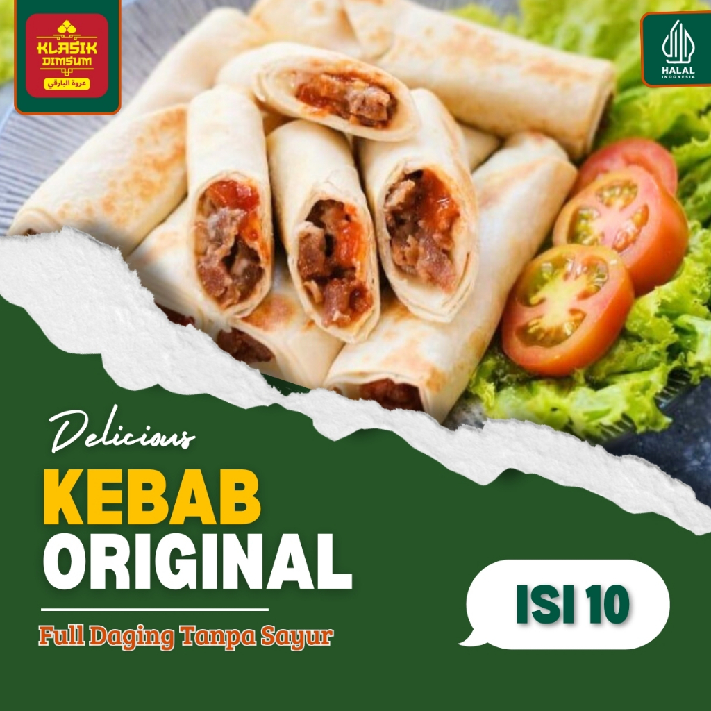 

Kebab Frozen Original isi 10 pcs Enak Murah & Halal