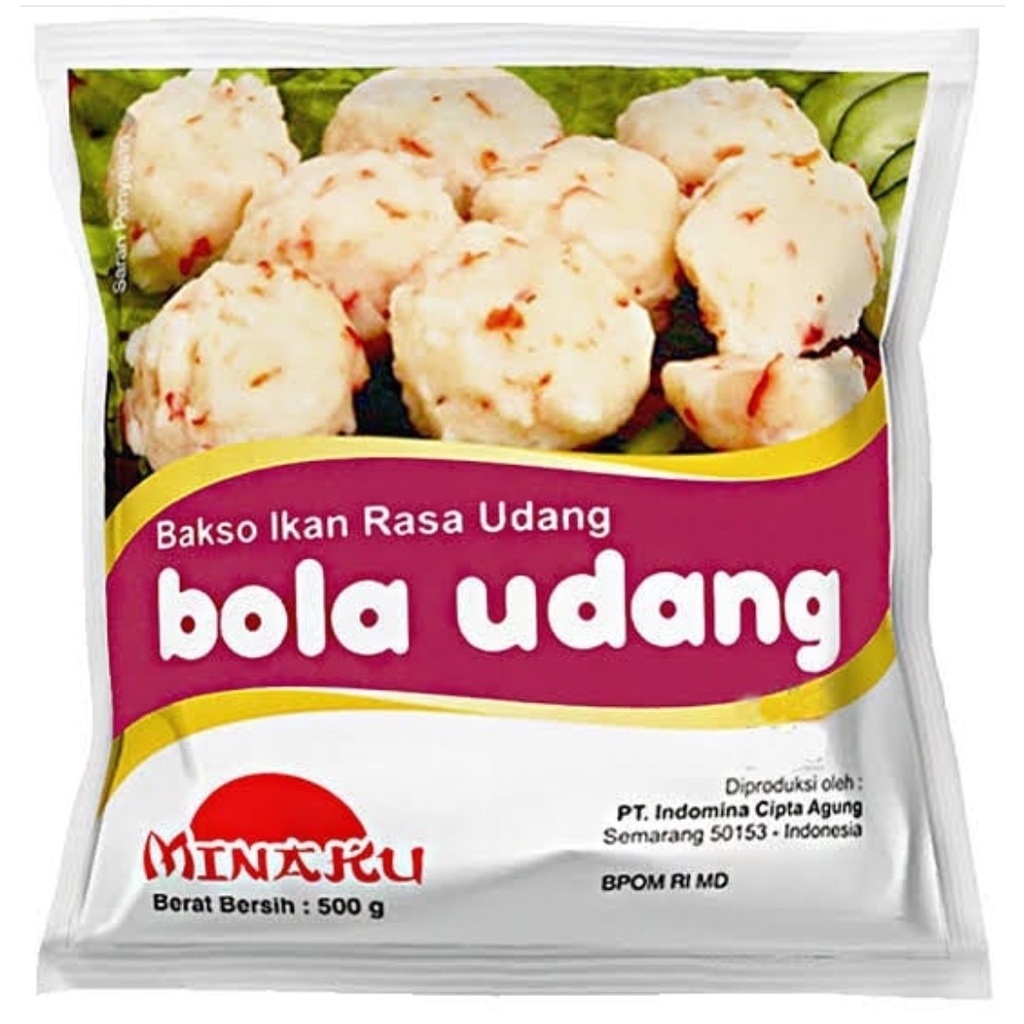 

MINAKU Bola Udang 500 Gram - Bakso Ikan Rasa Udang