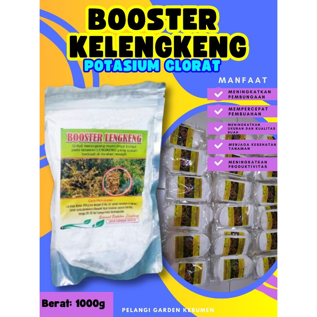 PROMO  Booster Kelengkeng Kcl03 Murni 1Kg, Booster Kelengkeng Kristal, Booster Kelengkeng Kcl03