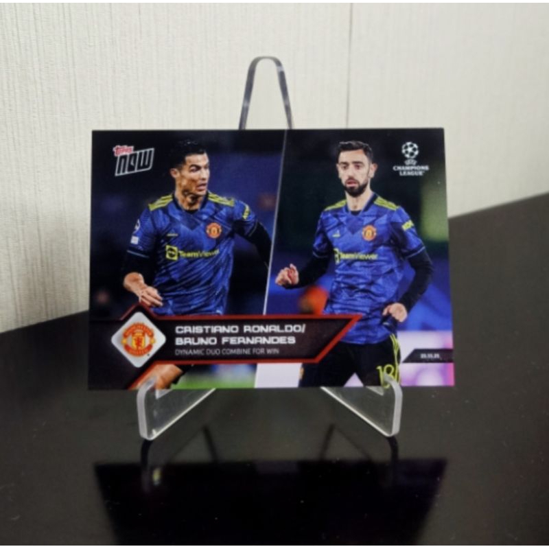 Cristiano Ronaldo & Bruno Fernandes,Topps soccer card