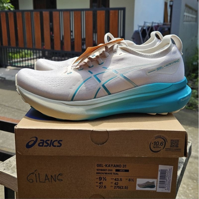 Sepatu Asics GEL KAYANO 31 BRICH WAVE TEAL (Men) Size 43.5 27.5 cm Masih baru BNIB Kayano 31