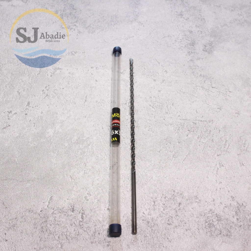 (1 PC) MOLLAR Mata Bor Beton Panjang 30 cm x 6 8 10 12 14 16 18 20 mm | SJ ABADIE |