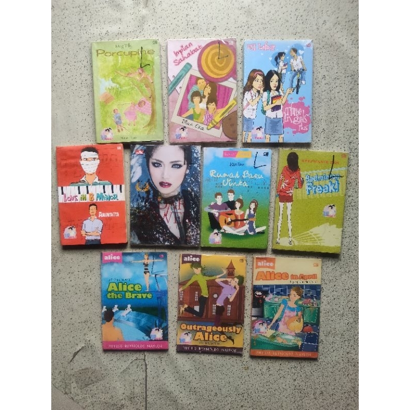 Buku Novel TeenLit-Remaja; JEDAR POWER, ALICE..., PORCUPINE, VICTORY, ANGELS of LOVE, BIDADARI SO WH