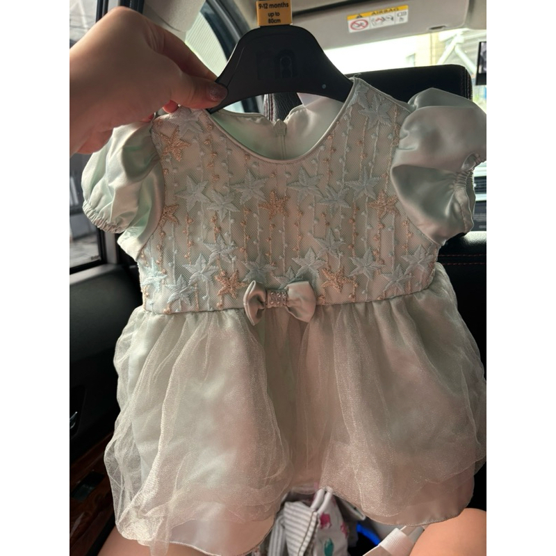 Dress Gaun Pesta Ulang Tahun Anak Bayi Perempuan Balita Dress Mini Sage Green