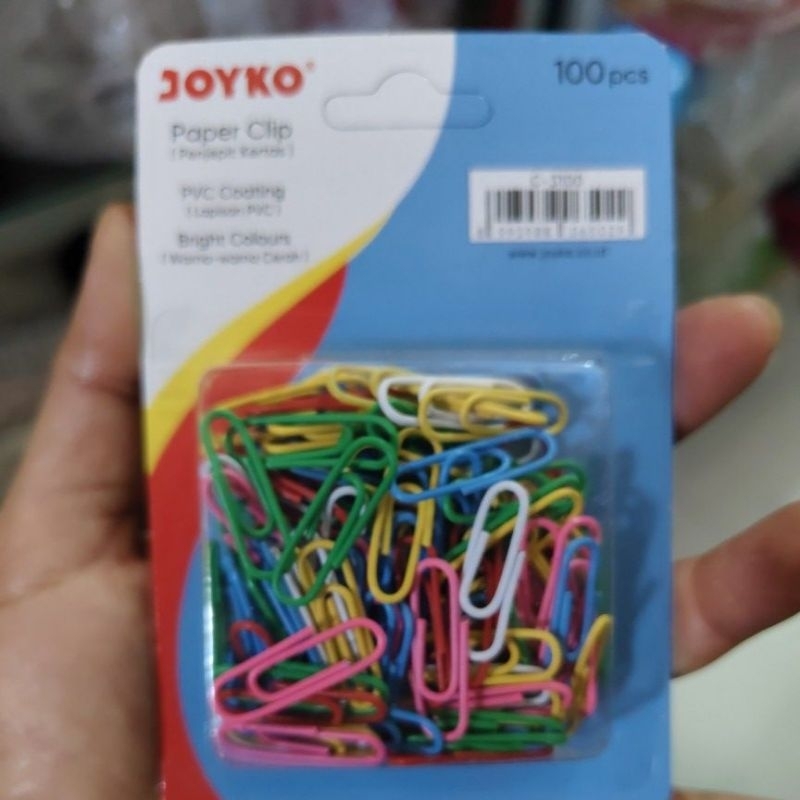 

Paper Clip Warna joyko isi 100pc jepitan kertas