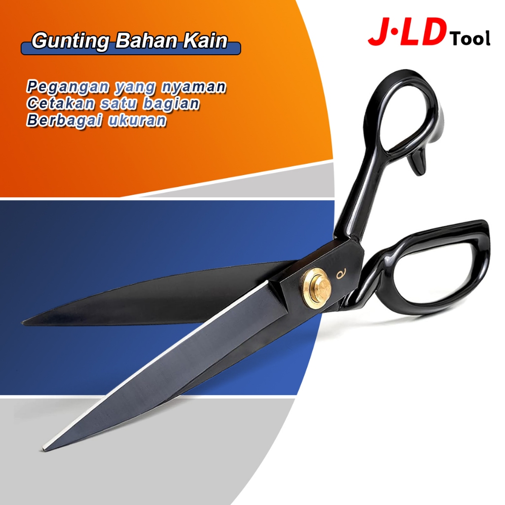 

JLD Gunting Bahan Kain Butterfly Baja Hitam 8-11'' Gunting Potong Bahan Kain super tajam