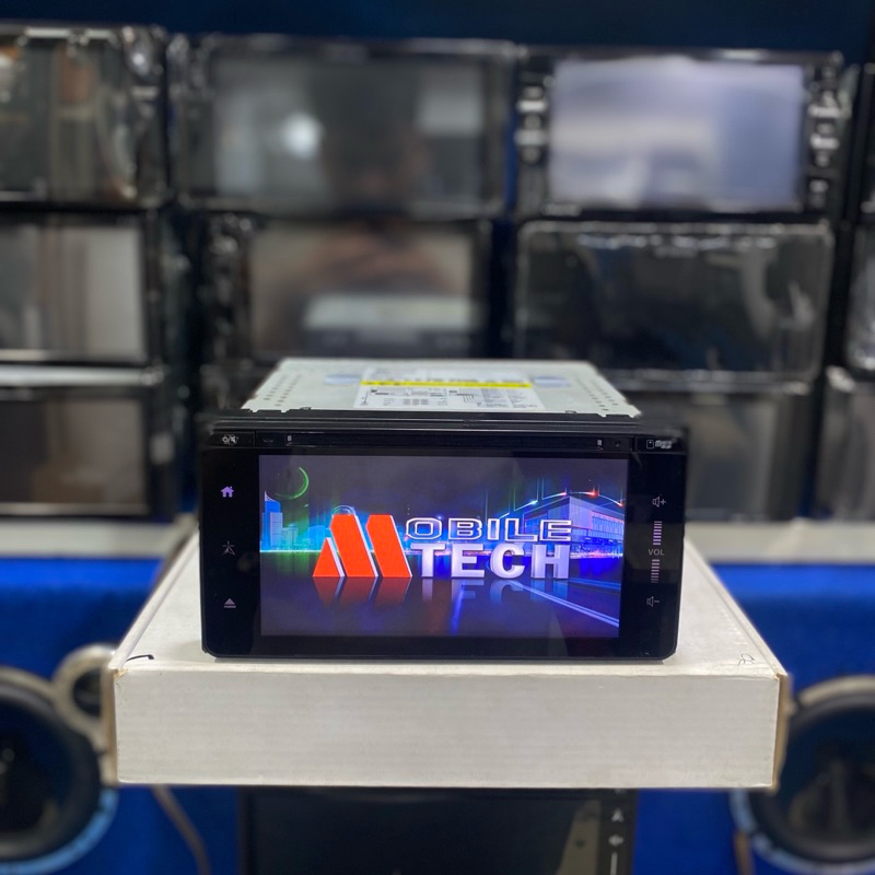 head unit double din merk m tech ukuran 7 inch wide
