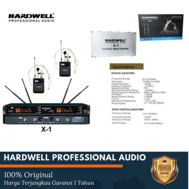 MIC WIRELESS HARDWELL X1 CLIP'ON CLIP'ON
