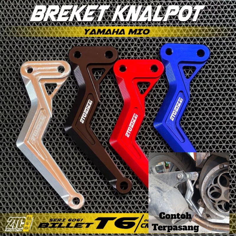 BREKET HANGER KNALPOT BRACKET KNALPOT  MIO CNC 2TC FACTORY PNP MIO SPORTY MIO SOUL KARBU FINO KARBU 