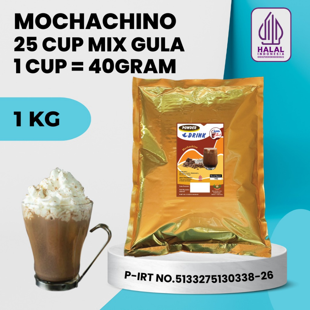 

Bubuk Minuman MOCHACINO 1 KG - Powder Rasa MOCCACINO - MOCACINNO Drink Coffe